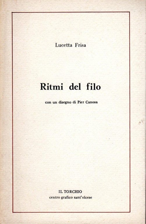 Ritmi del filo (dedica dell'autrice)