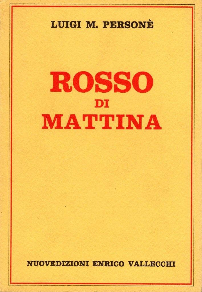 Rosso di mattina (dedica dell'autore a Minnie Alzona)