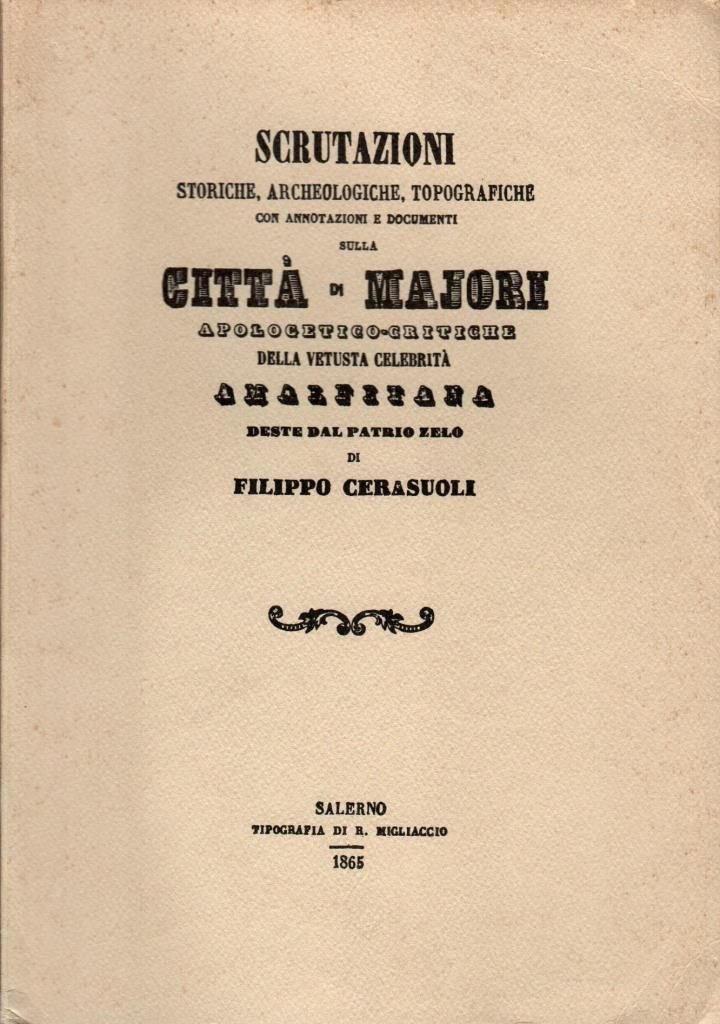 Scrutazioni sulla citt‡ di Majori | Immagine principale
