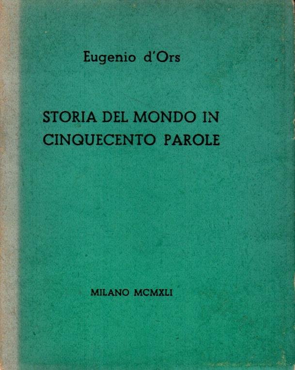 Storia del mondo in cinquecento parole