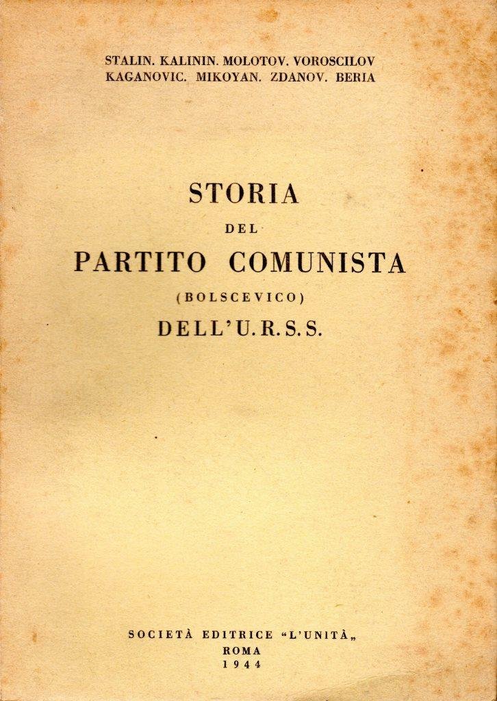 Storia del partito comunista (bolscevico) dell' U.R.S.S.