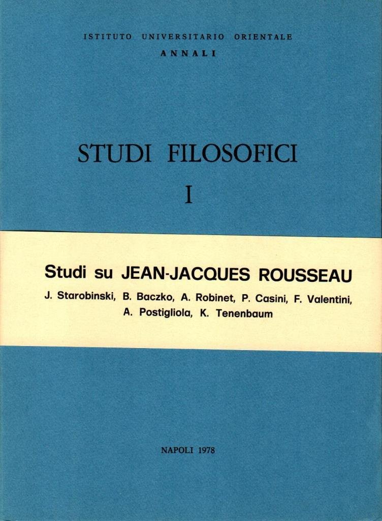 Studi filosofici I