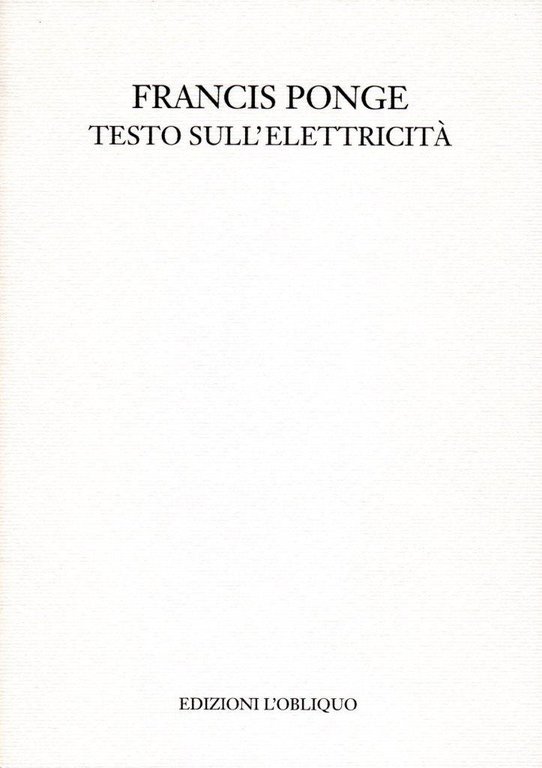 Testo sull'elettricità