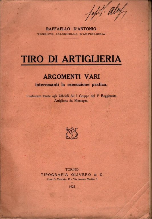Tiro di artiglieria