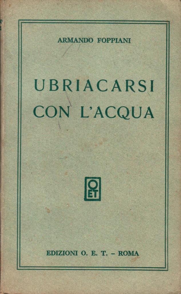 Ubriacarsi con l'acqua