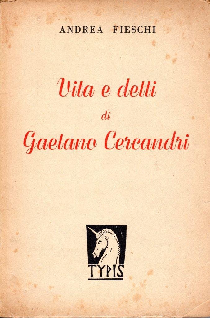 Vita e detti di Gaetano Cercandri