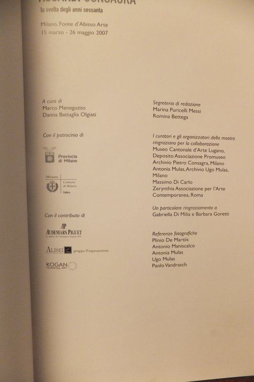 ACCARDI CONSAGRA LA SVOLTA DEGLI ANNI SESSANTA