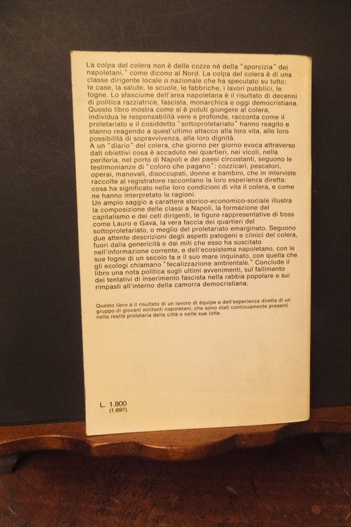 ANCHE IL COLERA GLI UNTORI DI NAPOLI