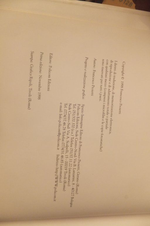 ANNUARIO BANDE MUSICALI D'ITALIA FRANCESCO PROIETTI