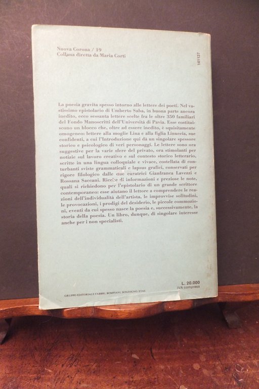 ATROCE PAESE CHE AMO UMBERTO SABA