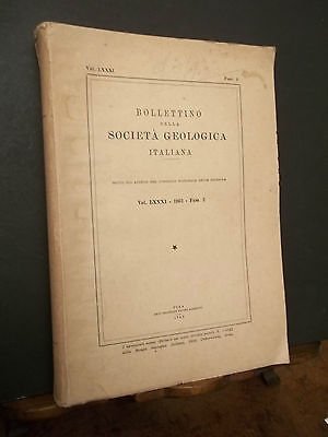 BOLLETTINO DELLA SOCIETà GEOLOGICA ITALIANA VOL.LXXXI-1962-FASC.2