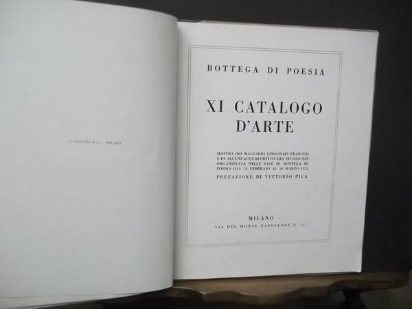 BOTTEGA DI POESIA XI CATALOGO D'ARTE