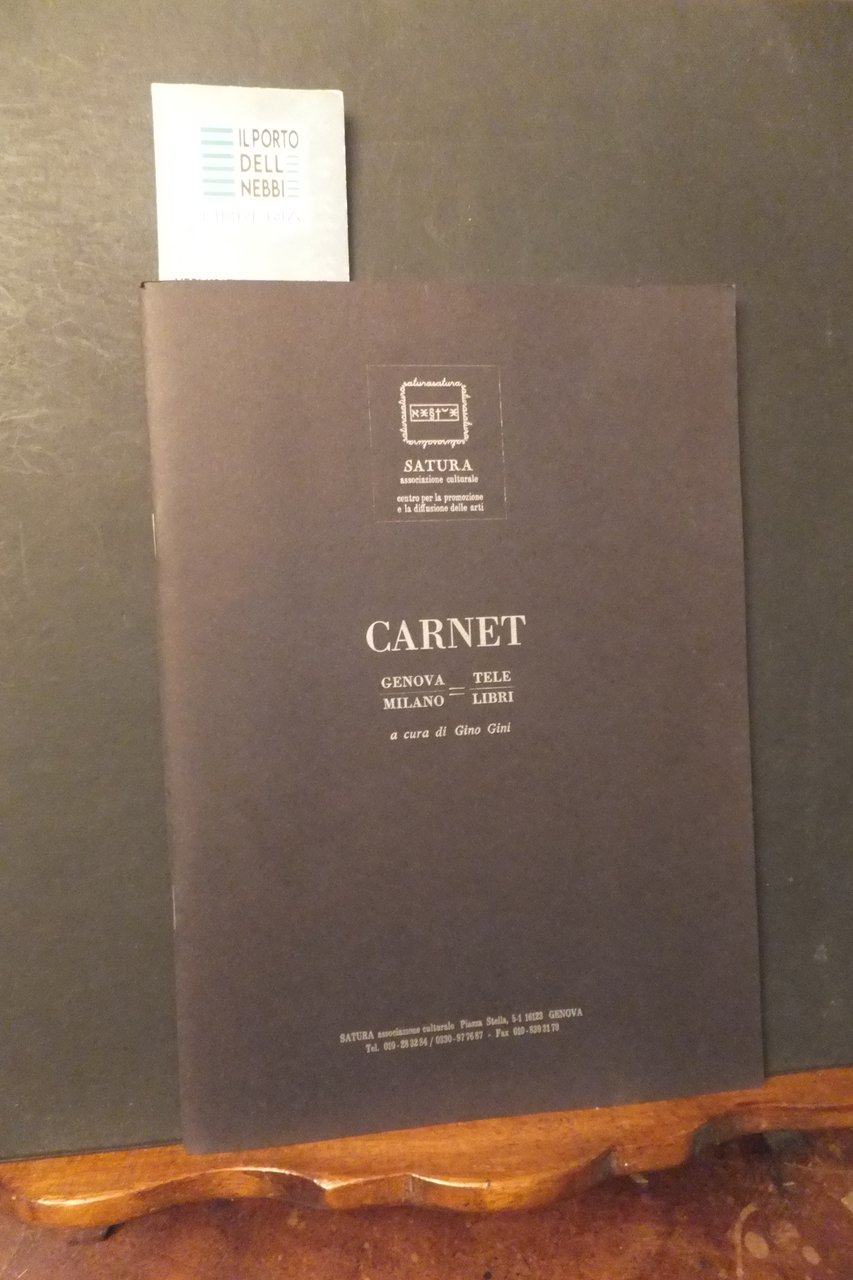 CARNET GENOVA MILANO TELE LIBRI ACCAME MUNARI BOERI FEDI GINI …