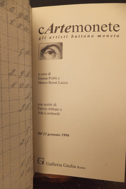 CARTE MONETE GLI ARTISTI BATTONO MONETA