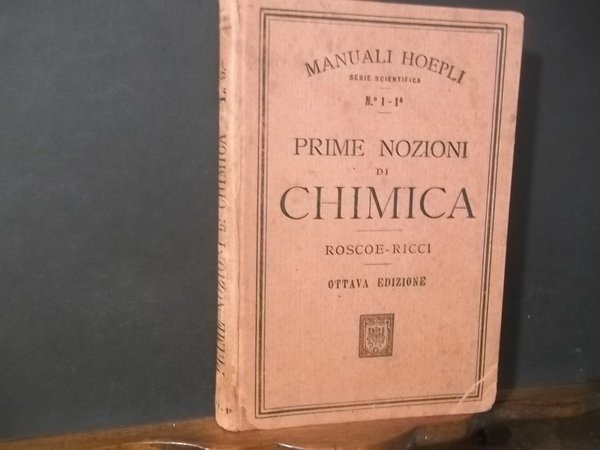 CHIMICA PRIME NOZIONI DI