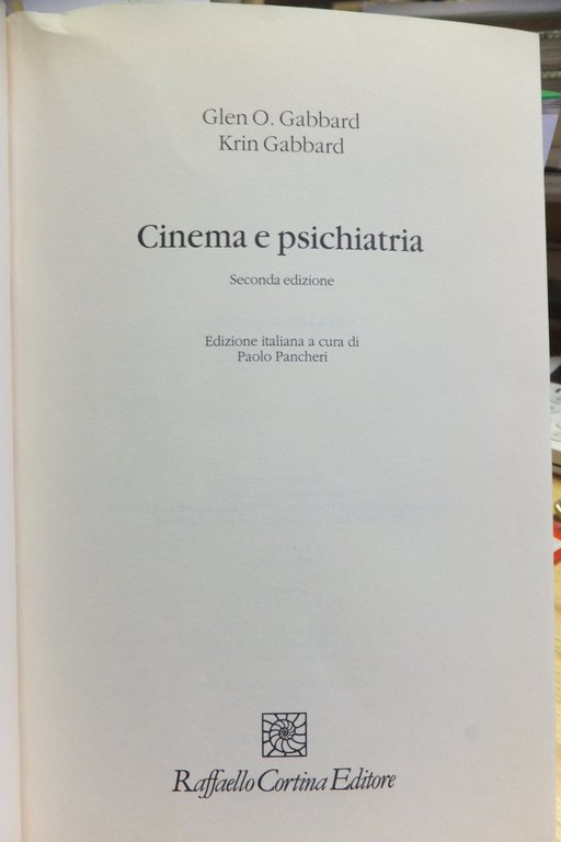 CINEMA E PSICHIATRIA GLEN O. - KRIN GABBARD