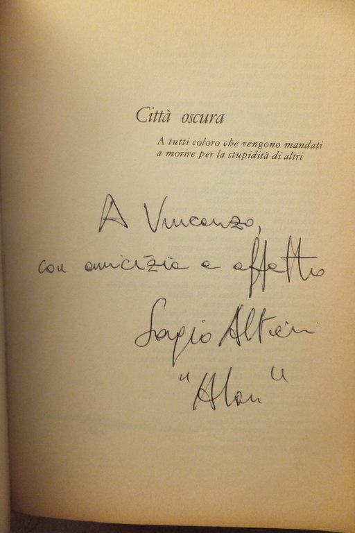 CITTÀ OSCURA ALAN D. ALTIERI - AUTOGRAFO