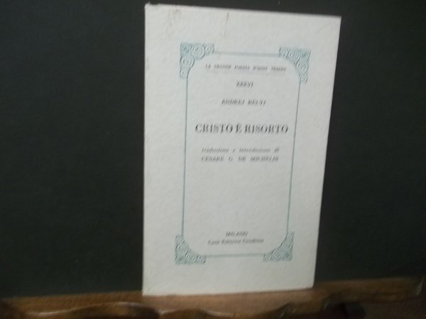 CRISTO E RISORTO