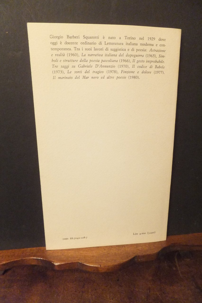 DA GERICO GIORGIO BARBIERI SQUAROTTI
