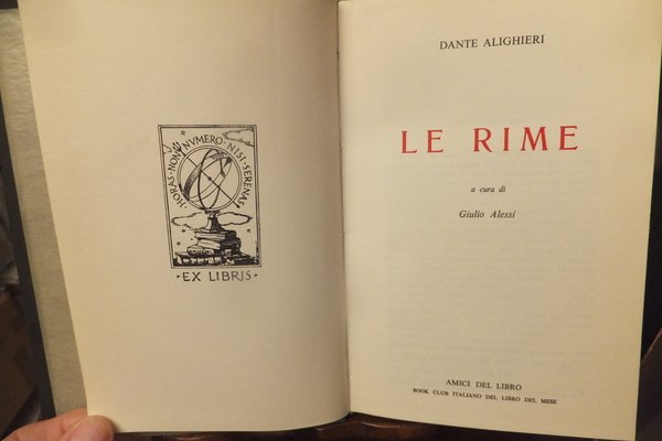 DANTE ALIGHIERI LE RIME