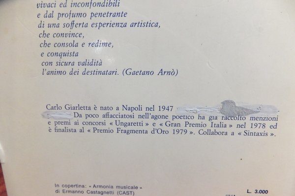 DEPLIANT POETICO PER UN QUADRO DI KIRCHNER