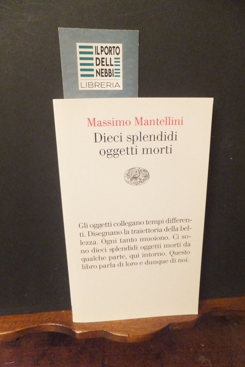 DIECI SPLENDIDI OGGETTI MORTI MASSIMO MANTELLINI