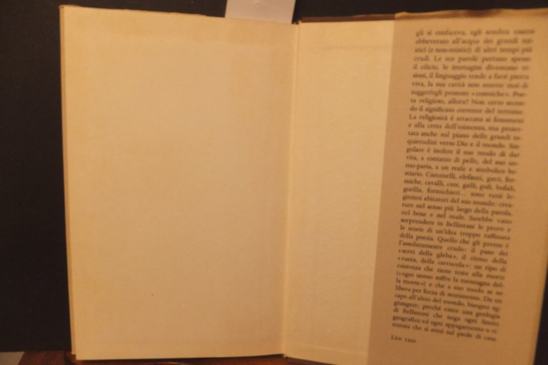 E TU CHE M'ASCOLTI UMBERTO BELLINTANI