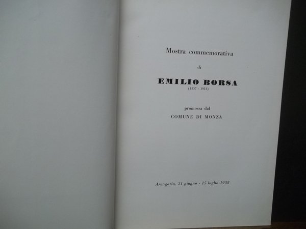 EMILIO BORSA MOSTRA COMMEMORATIVA DI | Immagine Gallery 2