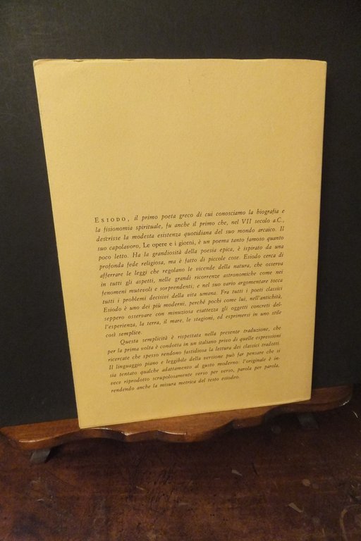 ESIODO LE OPERE E I GIORNI SALVATORE QUASIMODO GIACOMO MANZU