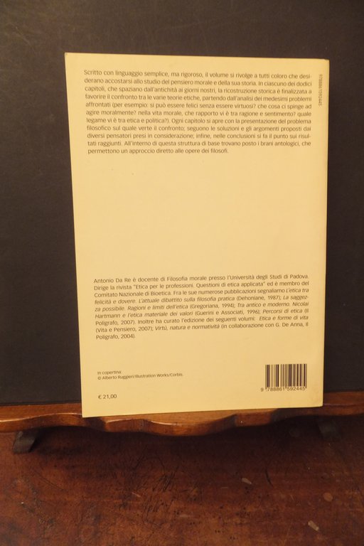 FILOSOFIA MORALE STORIA TEORIA ARGOMENTI ANTONIO DA RE