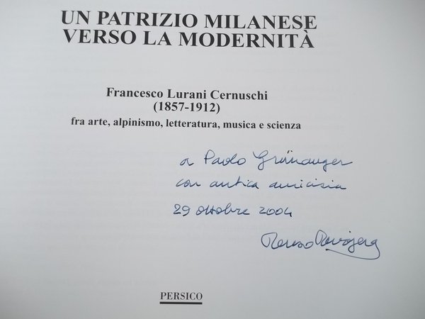 FRANCESCO LURANI CERNUSCHI UN PATRIZIO MILANESE VERSO LA MODERNITA'