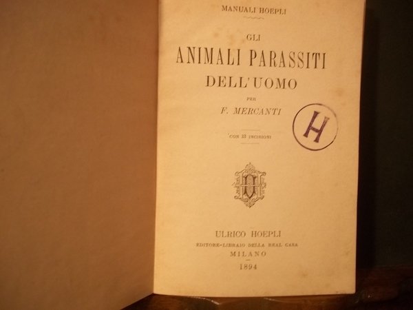 GLI ANIMALI PARASSITI DELL'UOMO