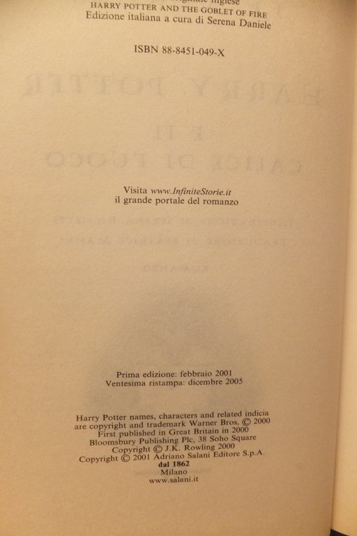 HARRY POTTER E IL CALICE DI FUOCO J- K- ROWLING | Immagine Gallery 6