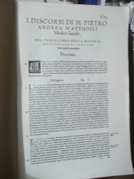 I DISCORSI DI M. PIETRO ANDREA MATTHIOLI SANESE MEDICO CESAREO …