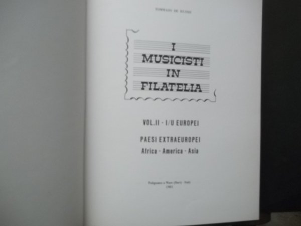 I MUSICISTI IN FILATELIA VOLUME II