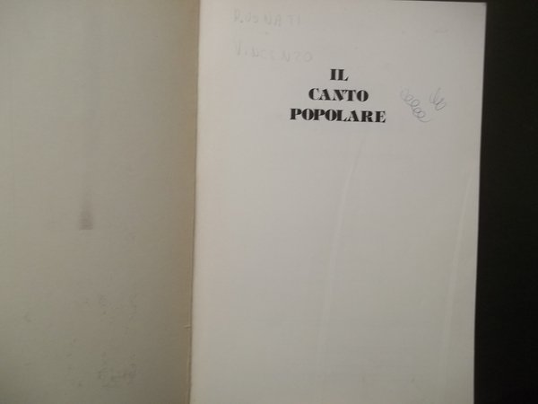 IL CANTO POPOLARE, TRADIZIONI E CANTO POPOLARE CARUGATESE - CARUGATE …