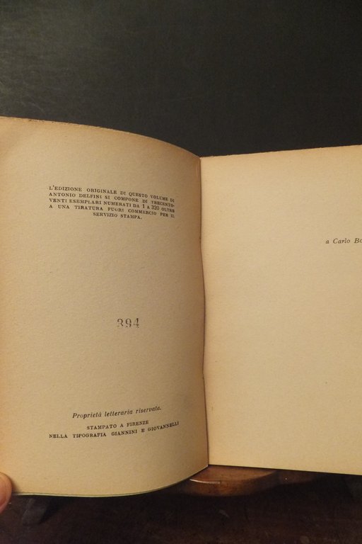 IL FANALINO DELLA BATTIMONDA ANTONIO DELFINI