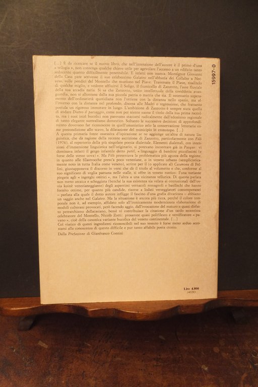 IL GALATEO IN BOSCO ANDREA ZANZOTTO