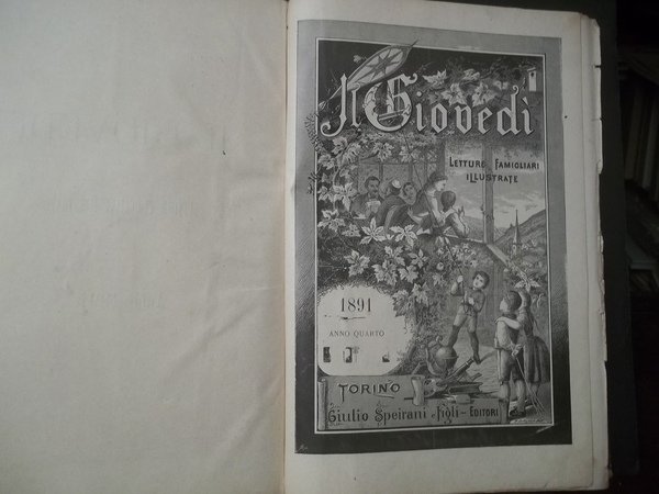 IL GIOVEDI LETTURE FAMIGLIARI ILLUSTRATE 1891 ANNO QUARTO