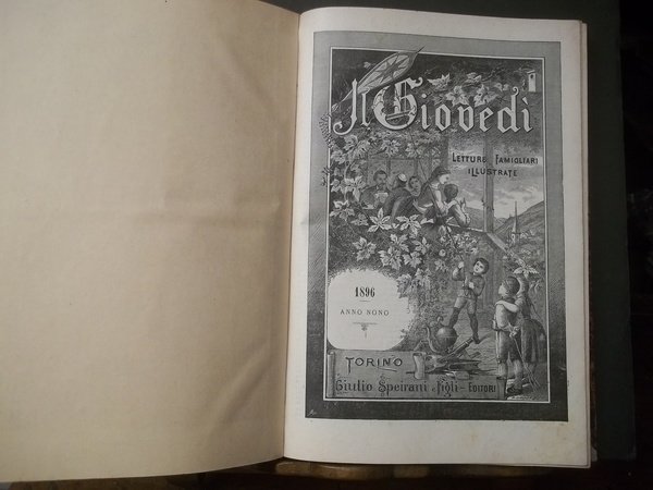 IL GIOVEDI LETTURE FAMIGLIARI ILLUSTRATE 1896 ANNO NONO