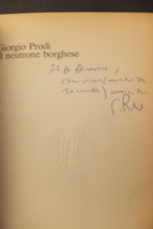 IL NEUTRONE BORGHESE GIORGIO PRODI DEDICA A VINCENZO ACCAME | Immagine Gallery 2