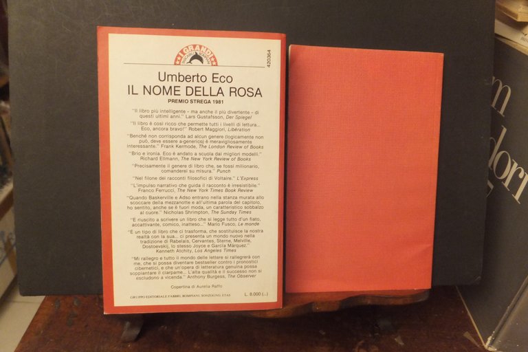IL NOME DELLA ROSA - POSTILLE A UMBERTO ECO BOMPIANI …