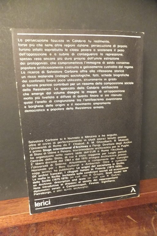 IL POPOLO AL CONFINO LA PERSECUZIONE FASCISTA IN CALABRIA SALVATORE …