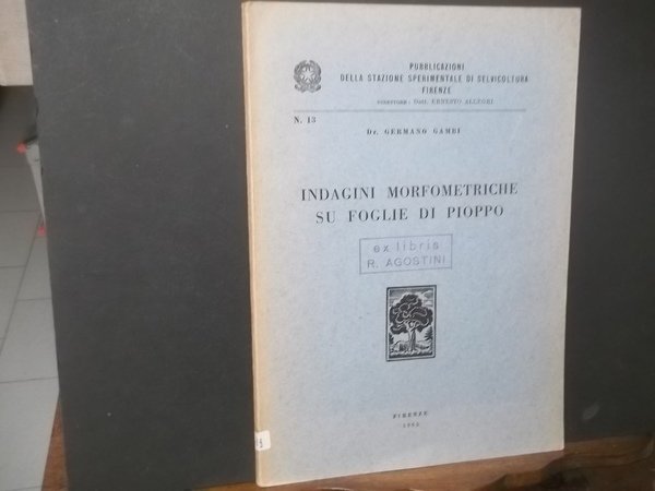 INDAGINI MORFOMETRICHE SU FOGLIE DI PIOPPO