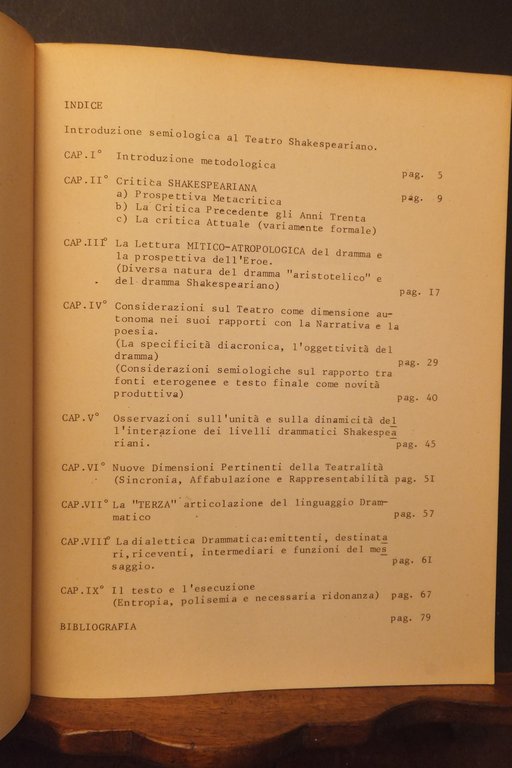 INTRODUZIONE SEMIOLOGICA AL TEATRO SHAKESPEARIANO ANGELA LOCATELLI