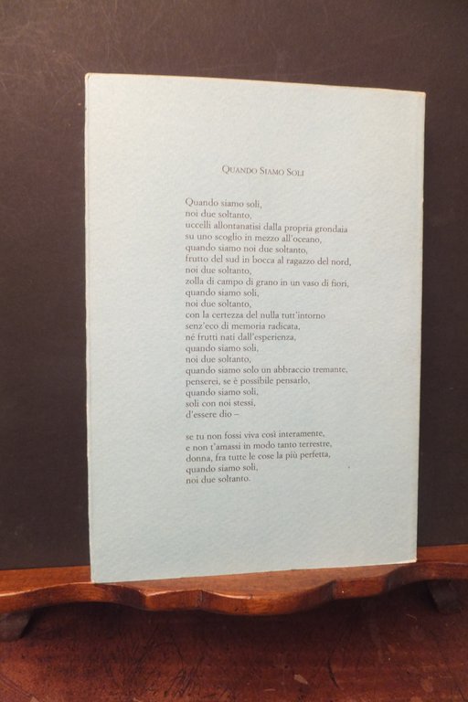 ITINERARIO D'AMORE ANTOLOGIA PERSONALE 1950 - 1997