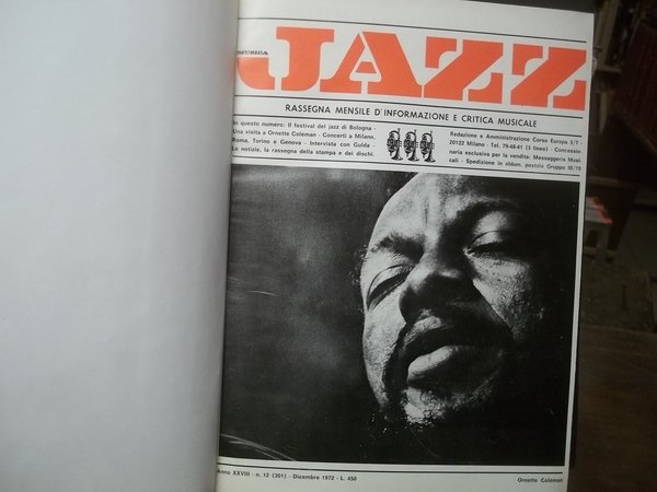 JAZZ RASSEGNA MENSILE D'INFORMAZIONE E CRITICA MUSICALE ANNATA COMPLETA 1973 …