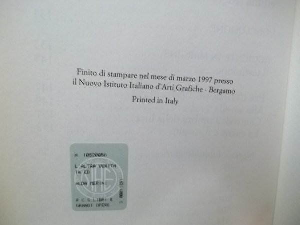 L'ALTRA VERITA' DIARIO DI UNA DIVERSA