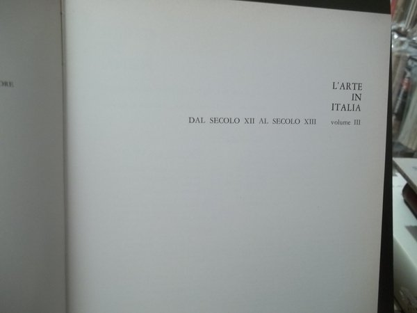 L'ARTE IN ITALIA VOLUME III DAL SECOLO XII AL SECOLO …
