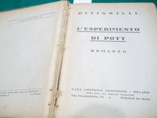 L'ESPERIMENTO DI POTT